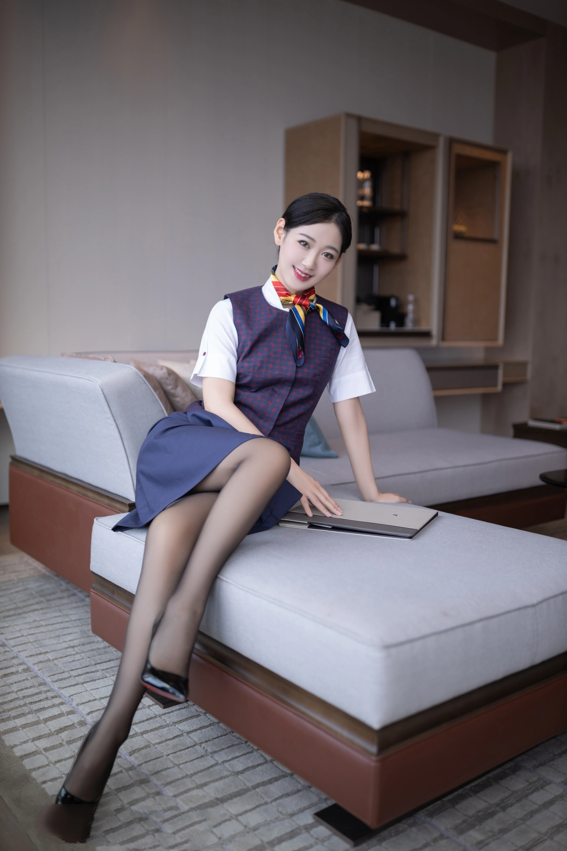 0053 唐安琪国航空姐原版写真 1